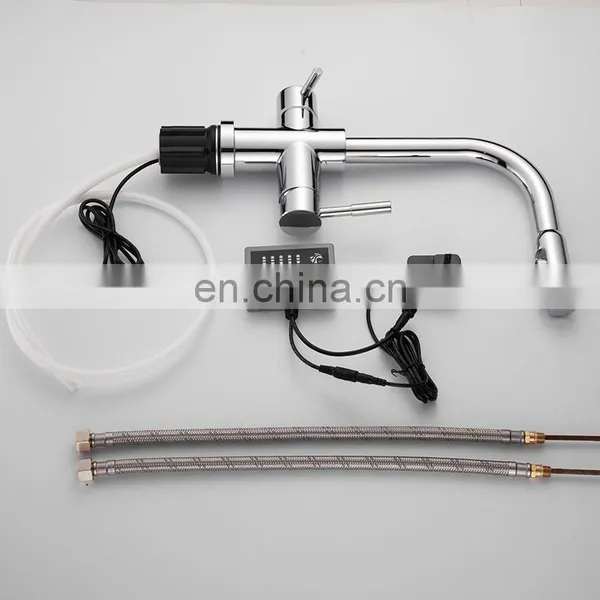 Dual Handle Cold/Hot Brass Kitchen Faucet Chrome Plated Kitchen Faucet photo-3