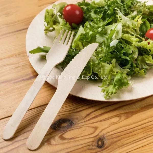 100% Compostable Biodegradable Cutlery Disposable Cutlery Set Spoon Fork Knife(1000/Case) photo-2