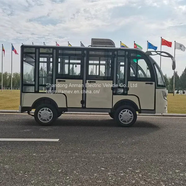 Made in China, High-quality Electric Sightseeing Car, 8-seater Enclosed Golf Cart photo-2