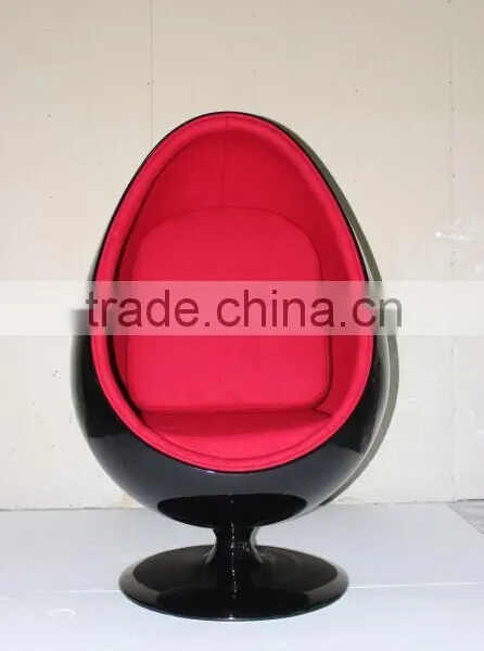 Replica Fiberglass Cashmere Eero Aarnio Oval Ball Chair/bubble Chair With Aluminum Alloy Epidermis photo-2