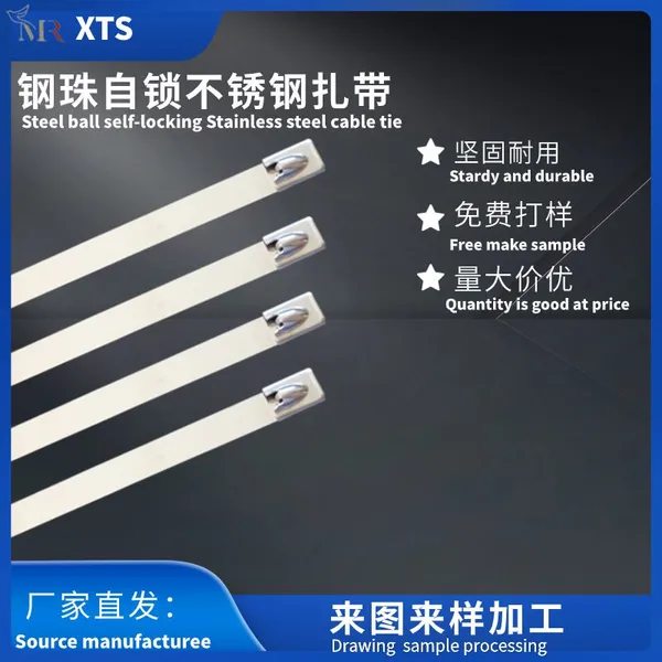 Stainless Steel Cable Tie of Steel Ball Self-locking in Material 304 photo-3
