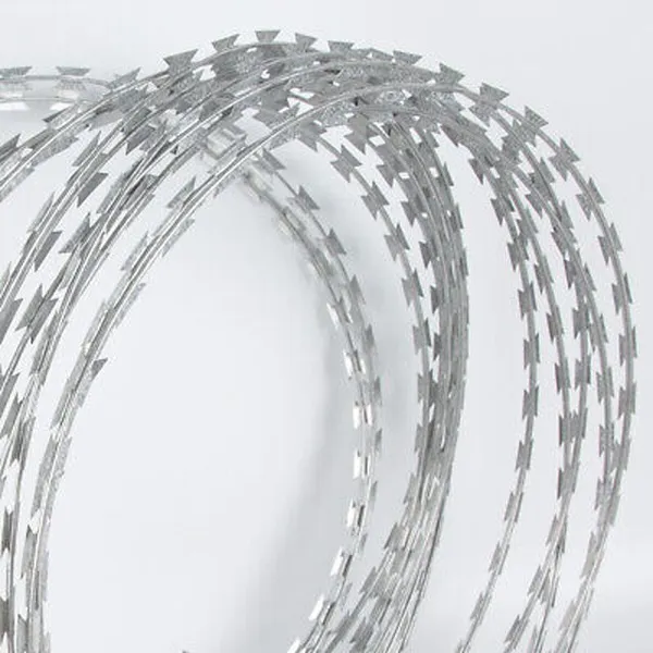 Thickness Razor Wire Panel Three Coil Prison ECO FRIENDLY Barbed Wire Mesh Fence Welded Razor Spiked Wire Mesh photo-2