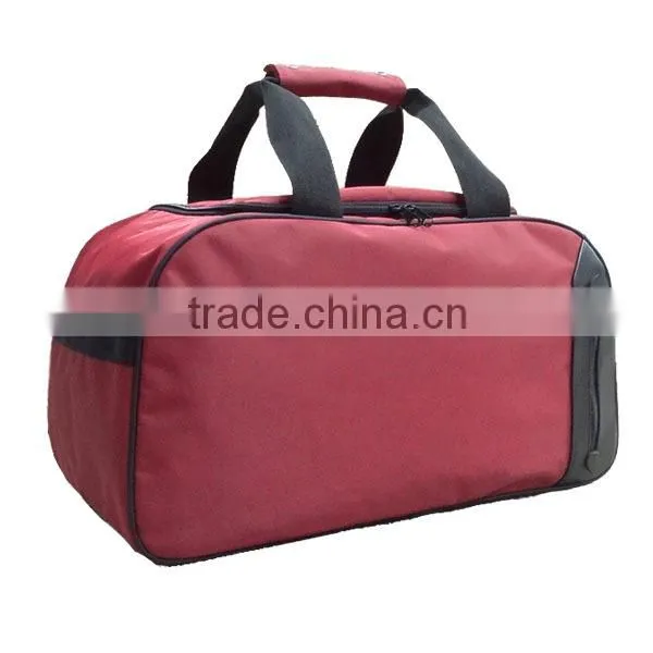 Classical Holdall Two Tone Nylon Travel Bag photo-3