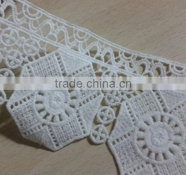 Mitaloo White Lace Trim Cotton Watersoluble Lace M08001 photo-5