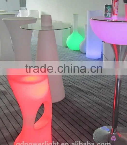 New PE Plastic Bar Stool With LED Light & Remote Control YXF-3884 photo-4