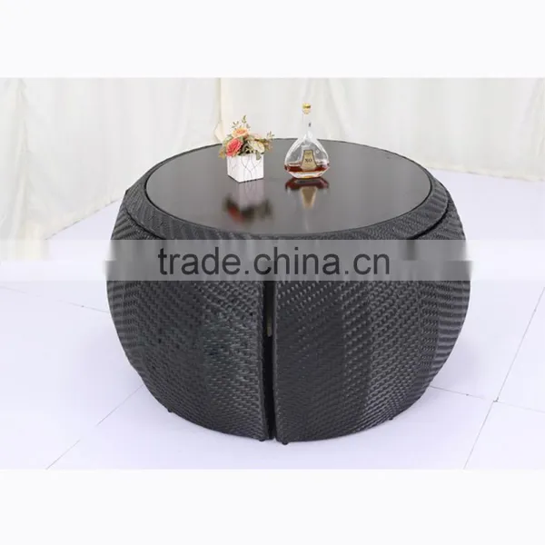 New Design Leisure PE Wicker Dinette Rattan Sofa For Garden Cheap Round Rattan Sofa Set Quality Choice photo-4