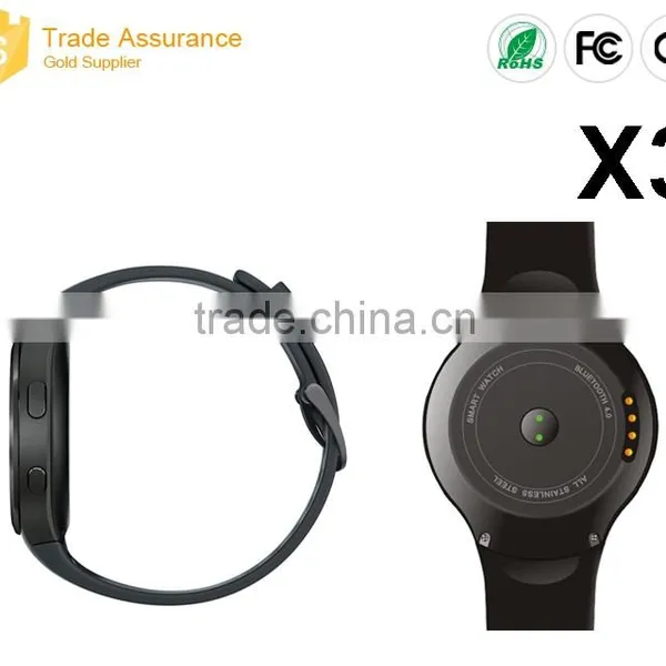 2016 X3 Sim Card Smart Watch 3g Round Smart Watch MTK 6572 Smart Watch Sim photo-6