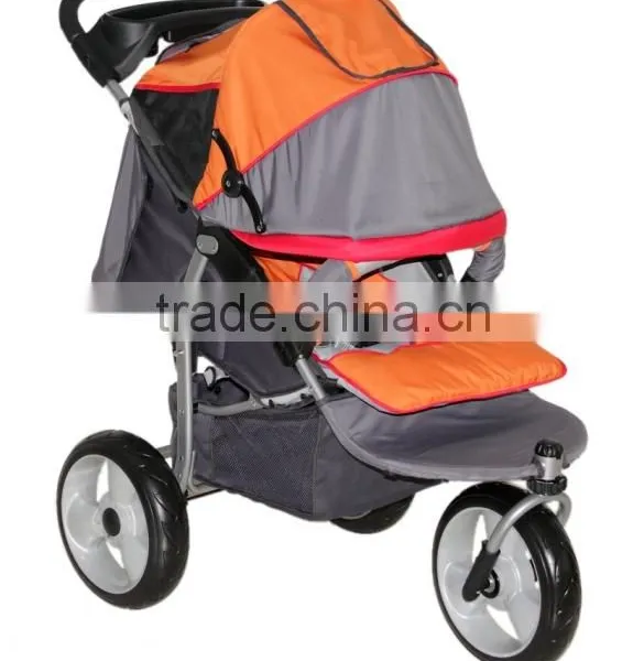 #4012 One Hand Folding Baby Jogger Big Wheel Stroller With Travel System photo-6