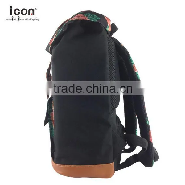Large Capacity 600D Flower Pattern Backpack photo-3