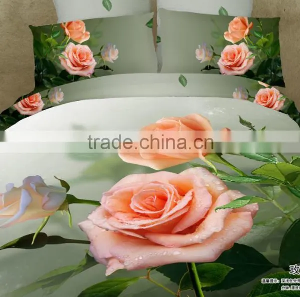 Trade Assurance 100cotton 143tc 3D Design Good Quality Bed Sheet photo-3