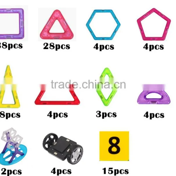 Children Toys Magnetic Blocks Set, ABS Building Blocks for Kids photo-2