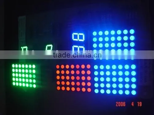 5X7 Red color dot matrix led display P2.54mm with high brightness