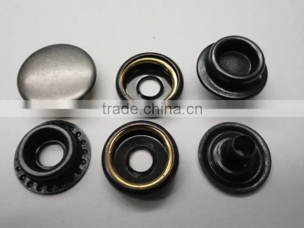 Metal Snap ButtonCustomized Nickel Free Matted Brass Combination Clothes Snap Buttons photo-3