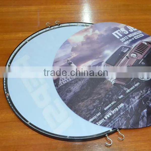 Edgelight PF9 ABS Plastic Light Box Double Sides Round Type Used for Exhibition photo-4