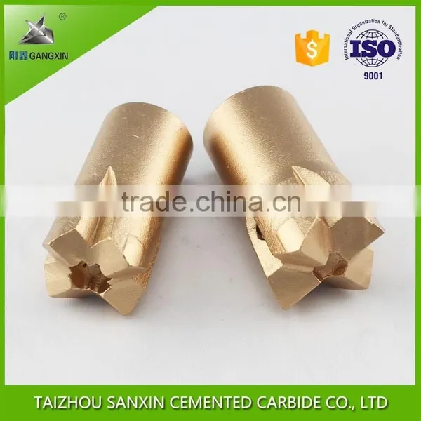 Solid Tapered Cross Rock Drill Bits for Hard Rock Drilling