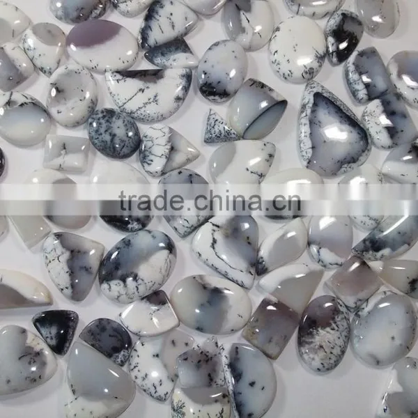 Natural Dendrite Agate Stone Natural Semi Precious Stones Wholesale Loose Cabochon Gemstones Authentic Gemstones