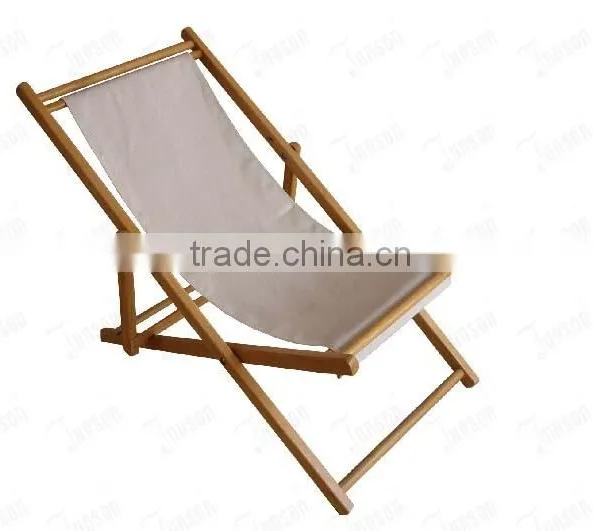 Customized Logo Promotional Gifts Wooden Folding Beach Chair photo-2