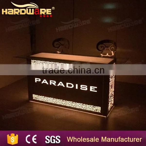 Hotel Event Use Square Iron Wedding Reception Table With Led Light photo-5