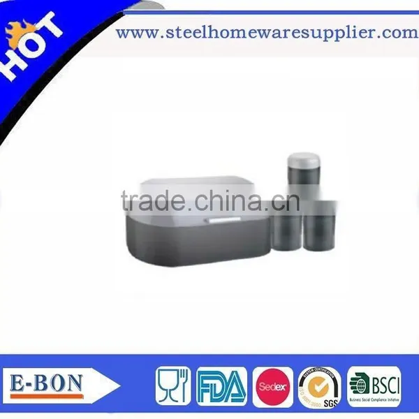 Latest Technology Stainless Steel Bread Box and Canister Set photo-3