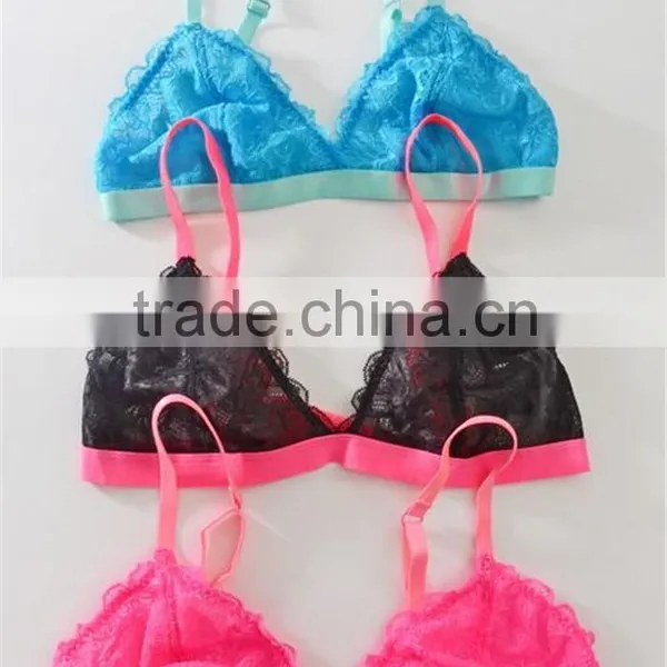 Europe Well Popular Floral Sheer Lace Bralette,wholesale Sexy Lace Bra photo-6