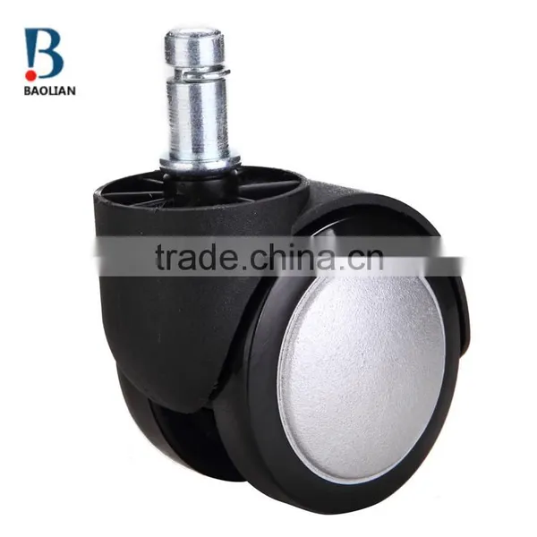 2016 Hot-sale Special Waterproof 2"white Painting Nylon Plastic PU Rubber Coating Caster for Office Chair photo-3