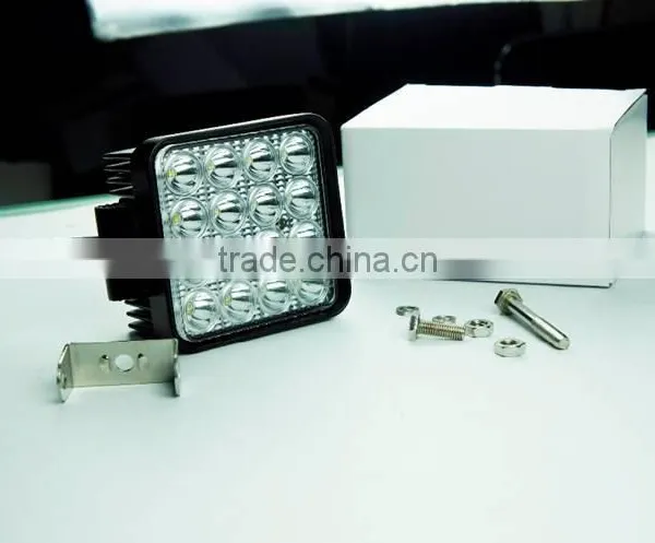 "Wholesale"12v Driving Working Square 48w LED Off Road Work Lights,auto Waterproof Led Work Lamp for Suv,utv,atv photo-3