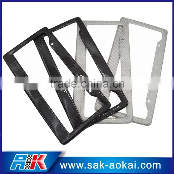 Real Carbon Fiber Car Plate Frame US Standard License photo-3