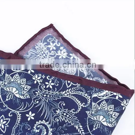 Classic Print Pure Silk Pocket Square photo-2