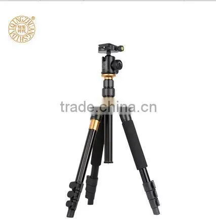Q570 1410mm 2 Section Center Pipe Easy Operated Filp Leg Lock DSLR Digital Camera Tripod Monopod Professional Aluminum Tripod photo-2