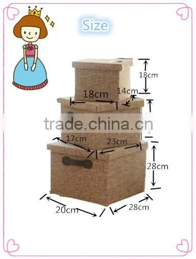 WBN-1: MuJia Wholesale Cotton and Linen Storage Box, Toys, Underwear, Clothes Storage,felt Toy Storage,travelling Box photo-5