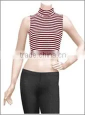 Latest Model High Neck Designs for Ladies Latest Model Tops Sexy Women White Tight