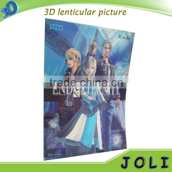 Pp/pet Lenticular 3d Advertising Poster for Lenticular Printing photo-3