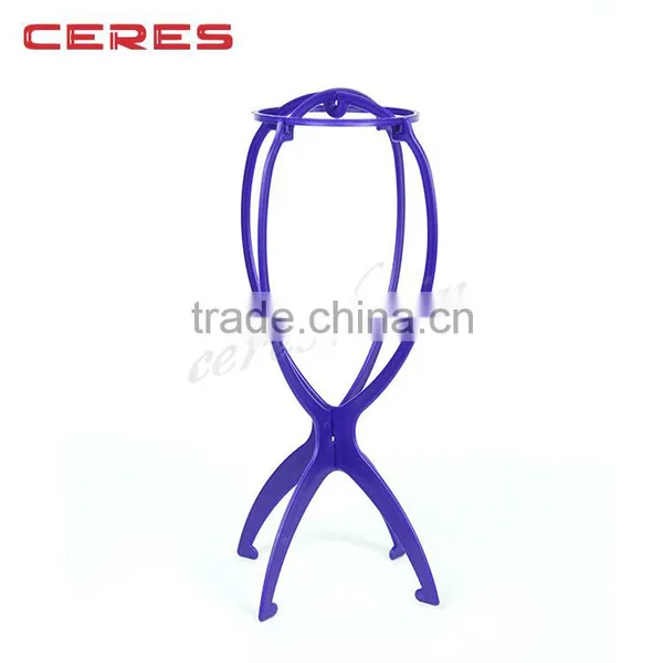Hot Selling Stronger Plastic Wig Display Stand Frame Folding Display Wig Stand For Wigs photo-3
