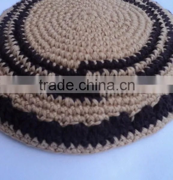 Jewish Crochet Kippah,Knit Kippot Wholesale / Jewish Kippah Hand Knitted Yarmulka Yamaka Kippot Judaica Kipa Gif, Kippah Kids photo-3