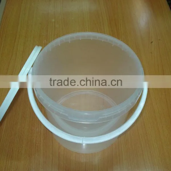 Clear Plastic Bucket Pail With Lid 1 Gallon/ 1 Gallon Clear Plastic Bucket Pail With Lid photo-3