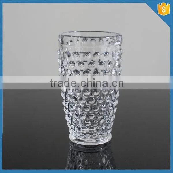 LXHY-T068 Hobnail Cheap Crystal Drinking Glass Tumbler Glass photo-3