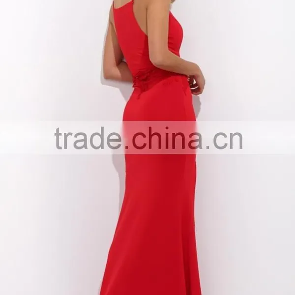 Fitted Maxi Dress With Lace Detail Long Evening Dress for Women photo-3