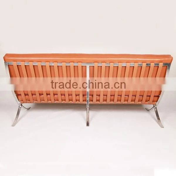 Mis Van Der Rohe Designer Furniture Barcelona Sofa 1+2+3 Set photo-6