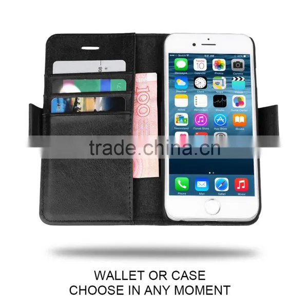 C&T Premium PU Leather Wallet Case Detachable Stand Flip Cover Case for Asus Zenfone Max photo-4