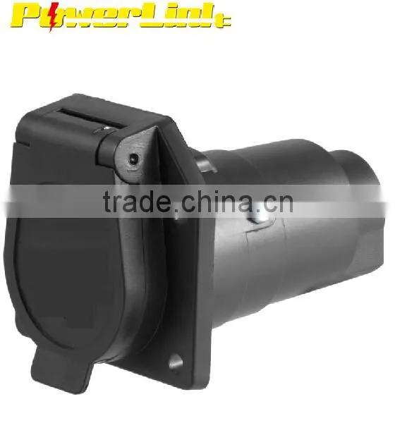 Z80082 7 WAY ROUND TRAILER CONNECTOR FEMALE RV LIGHT PLUG CONNECTOR 7 Poles