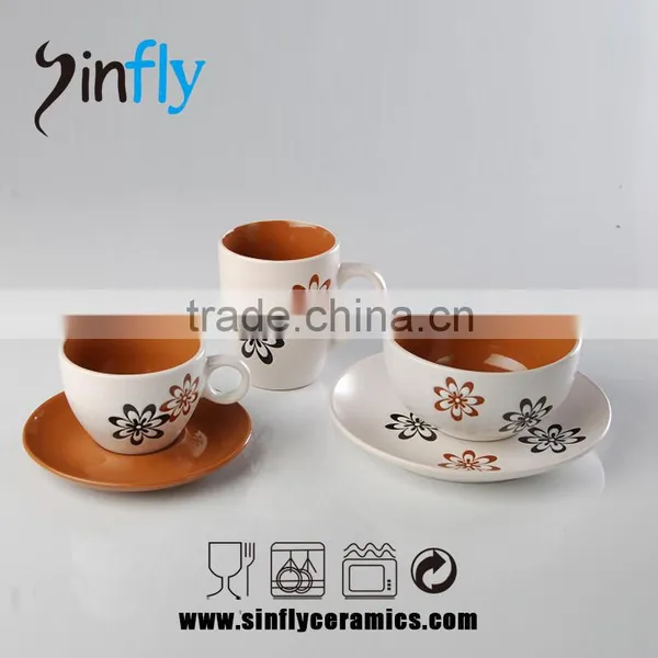 Hot Selling Glaze Ceramic Porcelain Cup and Saucer Wholesale photo-2