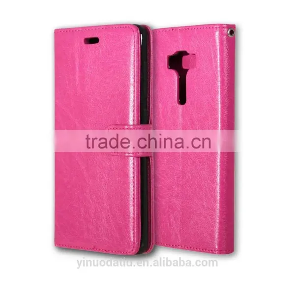 PU Leather Cell Phone Flip Wallet Kickstand Case for ASUS ZenFone 3 Deluxe ZS570KL 5.7 photo-3