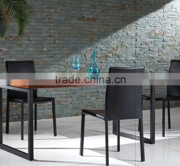 TB German Home Styles Arts & Crafts Black Walnut Wood Dining Table photo-6