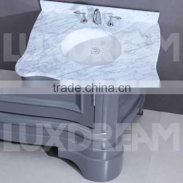 60" Classic Free Standing Bathroom Vanity Wooden Stain Finish photo-6