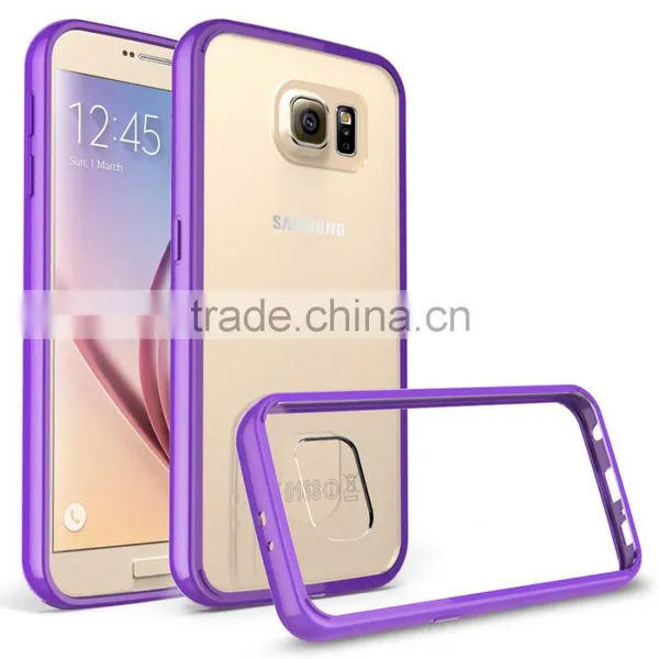 Soft Case Tough Slim Hybird TPU Frame+Acrylic Back Cover for Samsung Galaxy S7 S7edge IPhone6 6s 6Plus 6sPlus Clear Soft Case photo-4