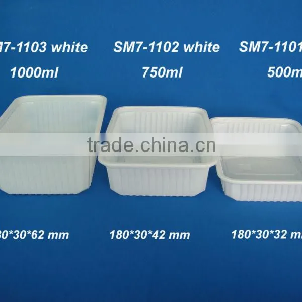 SM7-1102 White Frozen Seafood Tray Aquatic Product Packaging Plastic Tray photo-4