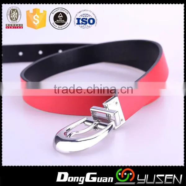 High Quality Double Use Dual Purpose Both Sides Ladies Genuine Leather Belt photo-4