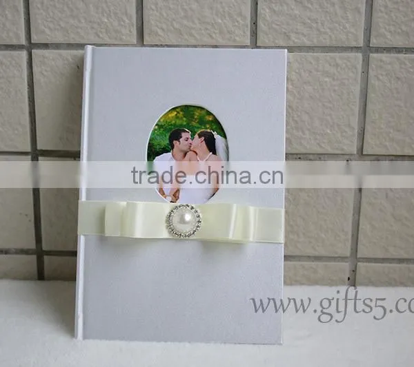 Handmade Wedding Guest Book With Photo Frame on the Cover Wedding Supplier in China photo-4
