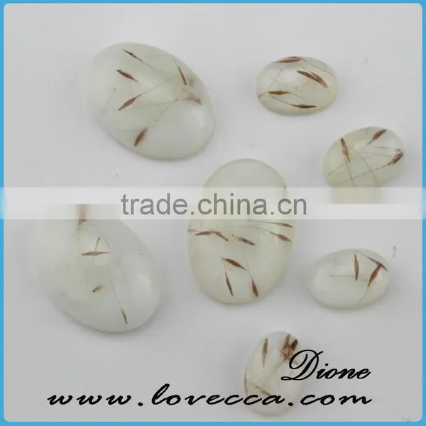 14/20/25mm for DIY Necklace Jewelry Round Real Dandelion Resin Cabochon photo-2