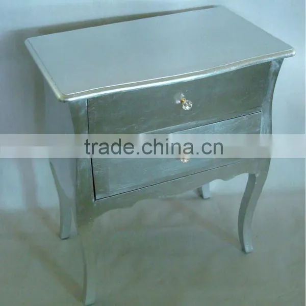 Popular High Glossy Silver Color Wooden Cabinet